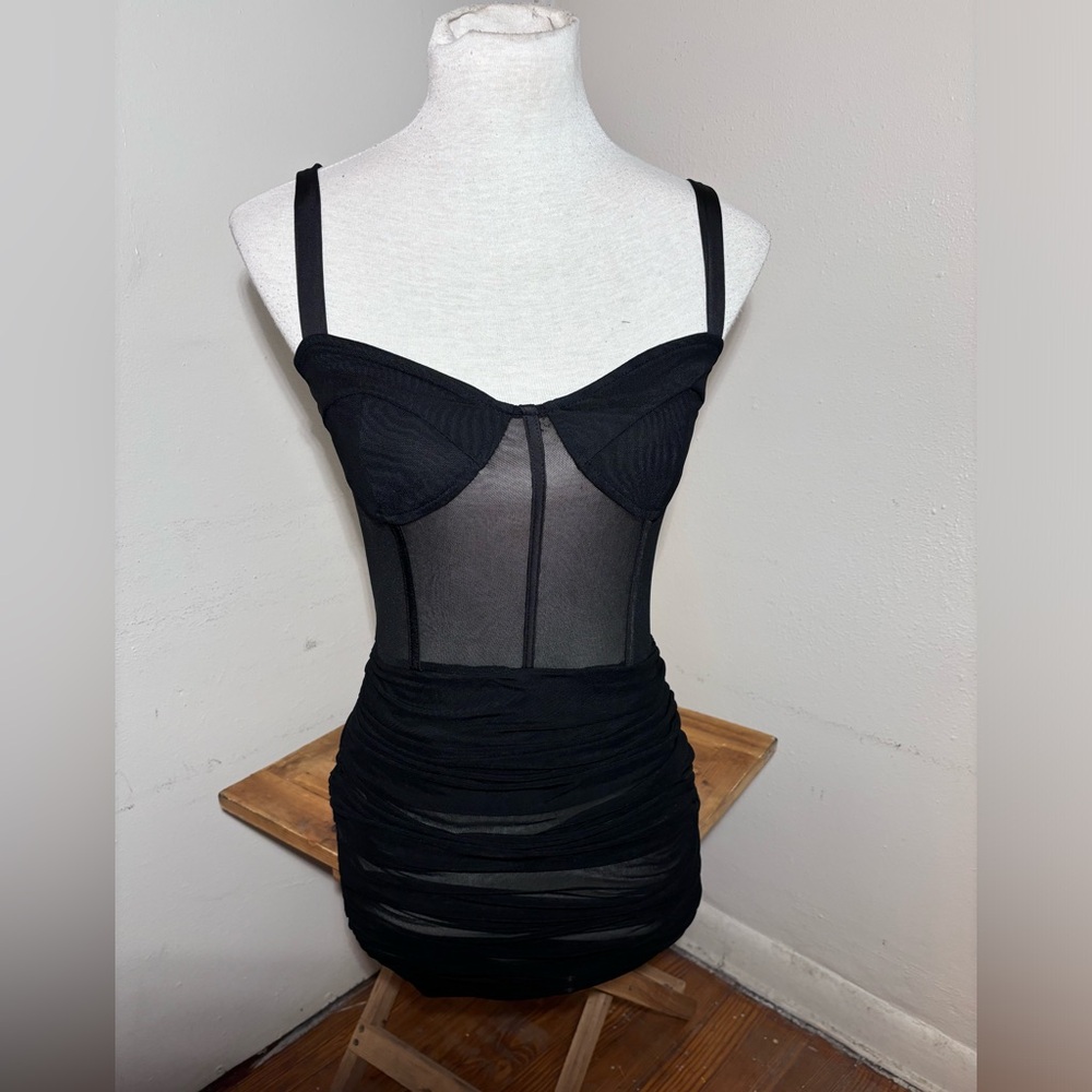 Pretty Little Thing Mesh Bodycon Dress NWT